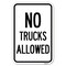 Signmission Parking Lot Sign No Trucks Allowed Heavy-Gauge Aluminum Sign, 12" x 18", A-1218-23419 A-1218-23419 - alternate 1